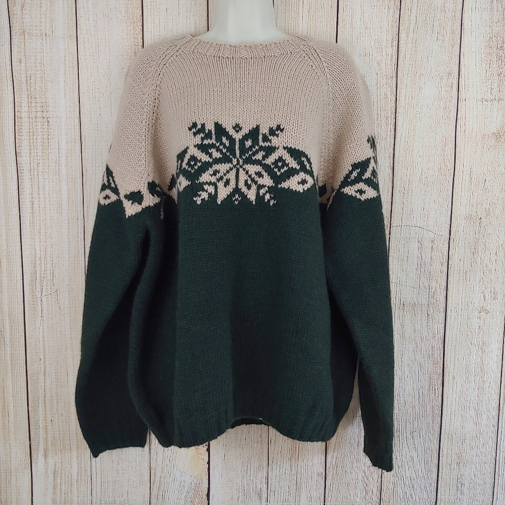 Vintage Jcrew oversized fair isle sweater